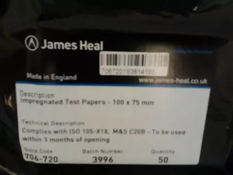Giấy thử nghiệm - James Heal 706-720